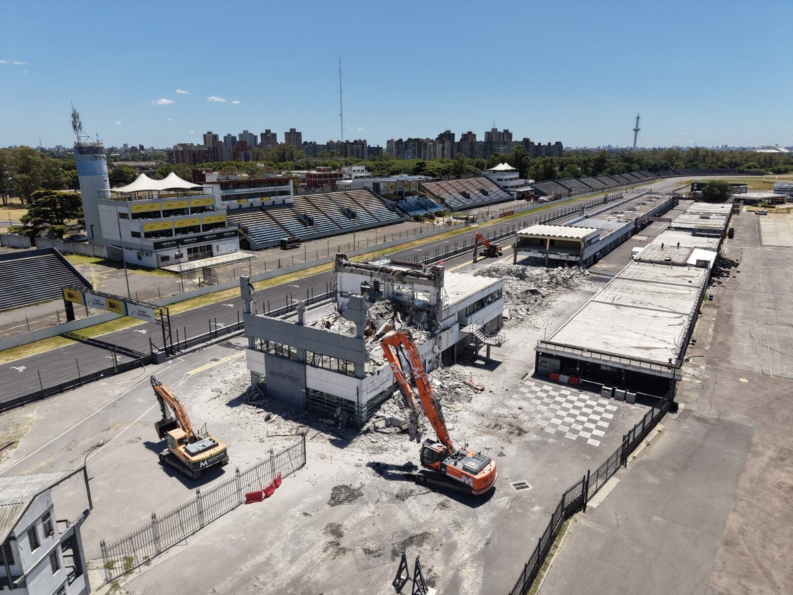 Avanzan las obras de renovación en el Autódromo de la Ciudad de Buenos Aires