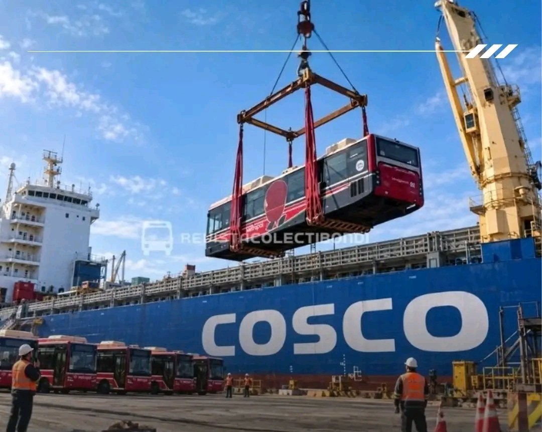 Desde China hacia Argentina: embarcaron 70 nuevos colectivos King Long a GNC para las líneas 109, 181 y 365 de Metropol